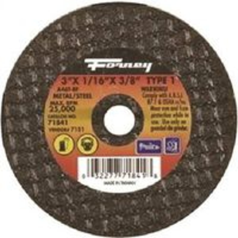 Metal Cutoff Wheel 3 x 1/16 x 3