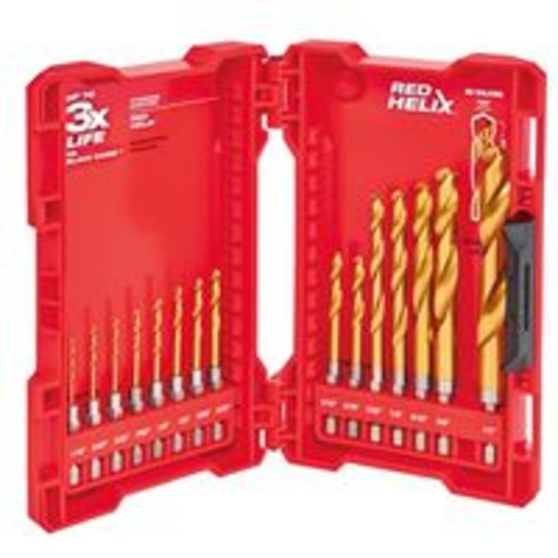 Titanium Nitride Coated Drill Bit Set