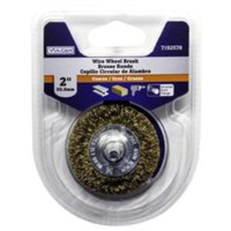 Wheel Brush 1/4 Shank, 2 Diameter