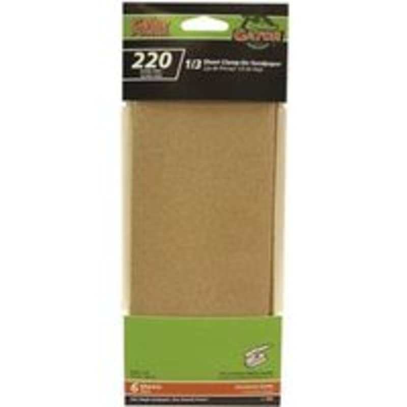 220 Grit 1/3 Sheet Power Abrasive Sandpaper