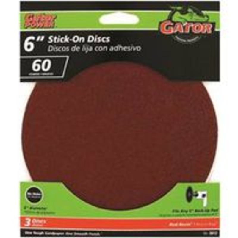 3-Pack 6-Inch 60G Sanding Discs