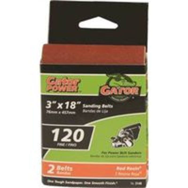 3 x 18 120 Grit Aluminum Oxide Sanding Belt