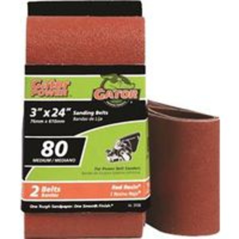 3 x 24 80 Grit Aluminum Oxide Belt