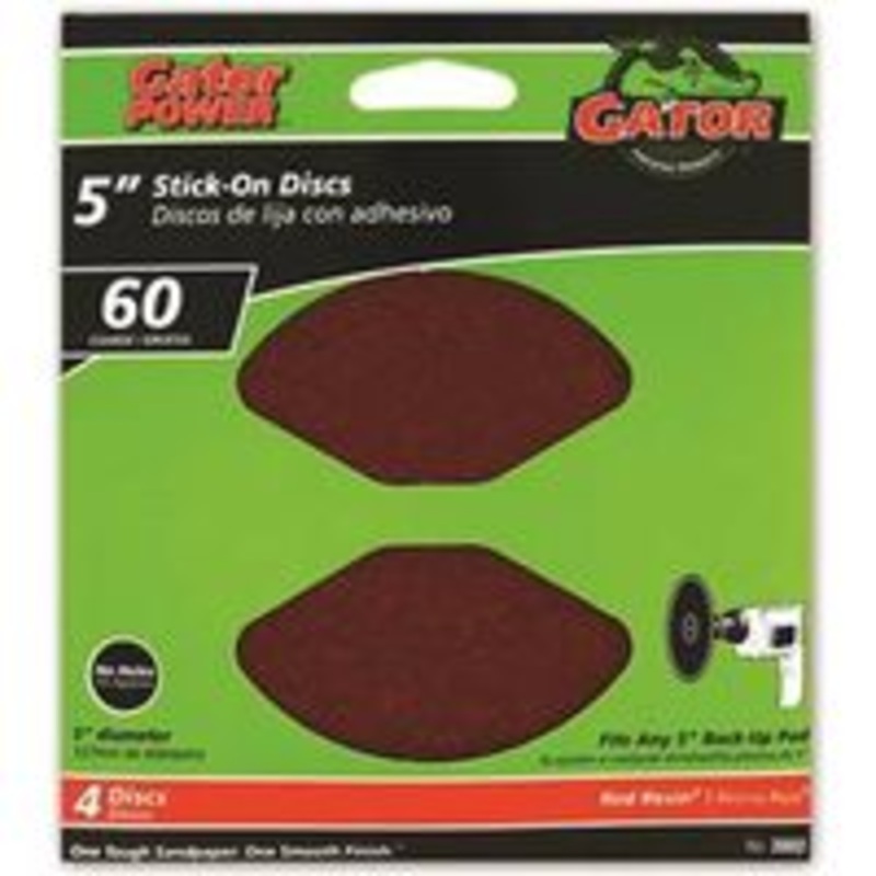 4-Pack 5-Inch 60-Grit Sanding Discs