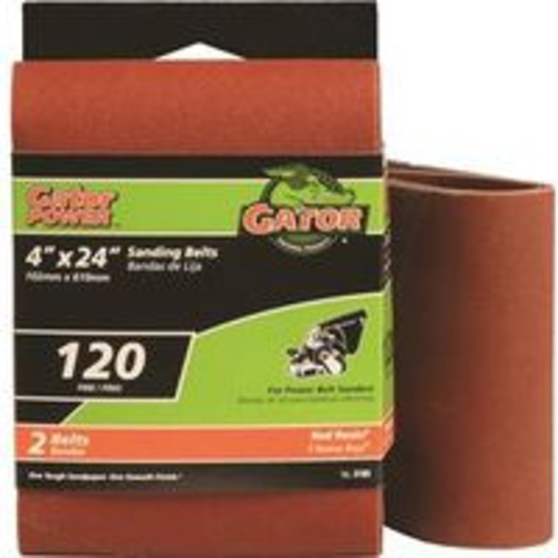 4 x 24 120 Grit Aluminum Oxide Sanding Belt