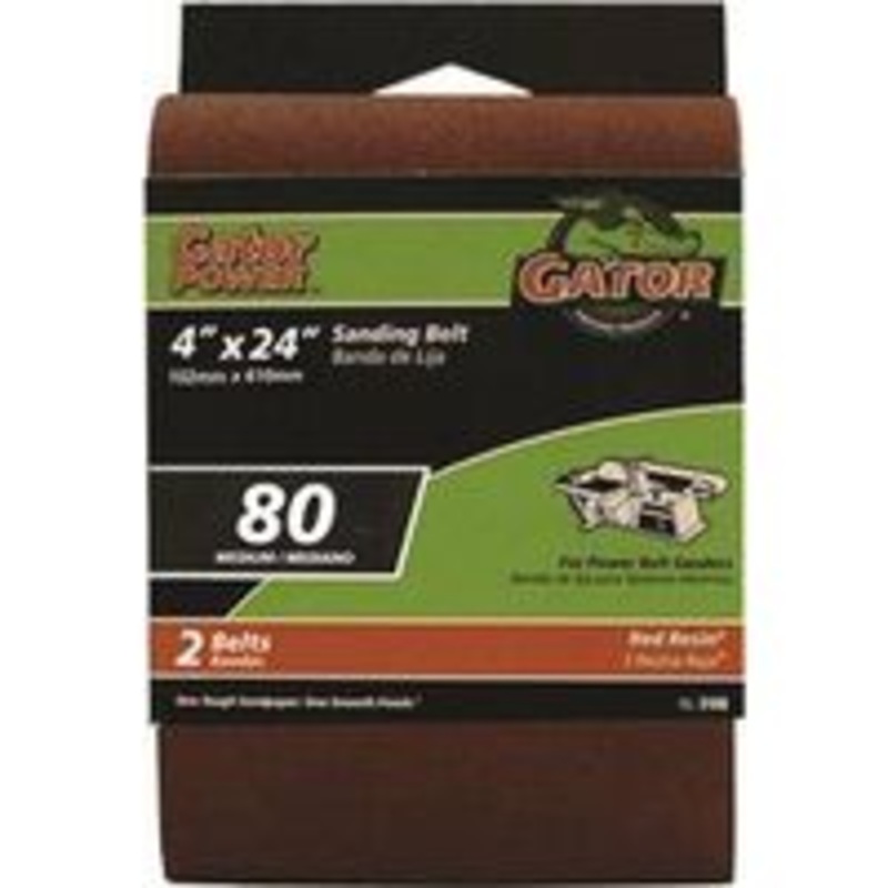 4 x 24 80 Grit Aluminum Oxide Belt