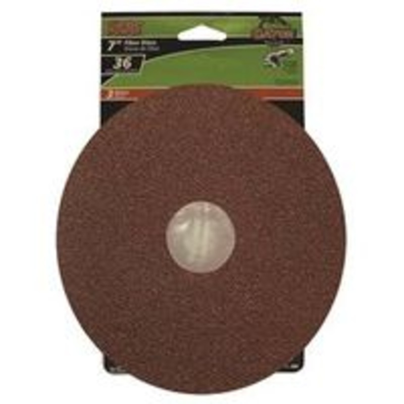 7 Fiber Disc, 36 Grit, 3 Pack