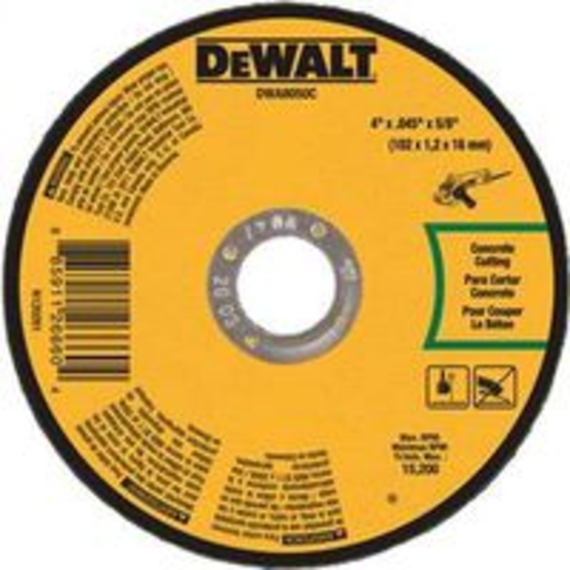 DeWalt 4 x 0.045 x 5/8 Masonry Cut-Off Wheel