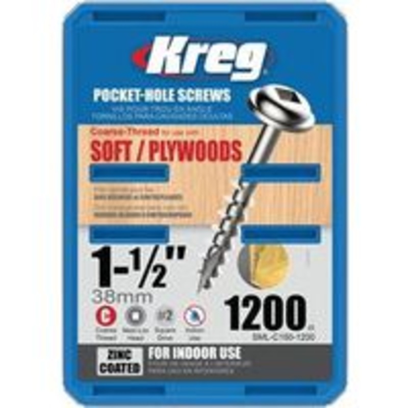 Screw No. 8 Coarse 1-1/2 12-Pack