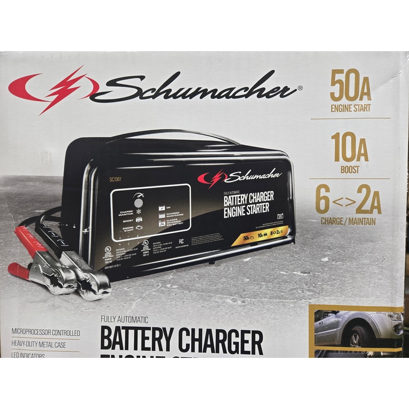 Schumacher 50A Start / 10A Boost / 6A Charge / 2A Maintain Battery Charger & Engine Starter
