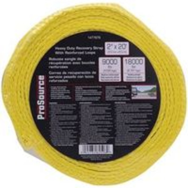 2 x 20′ Vehicle Recovery Strap (1.7 lbs)