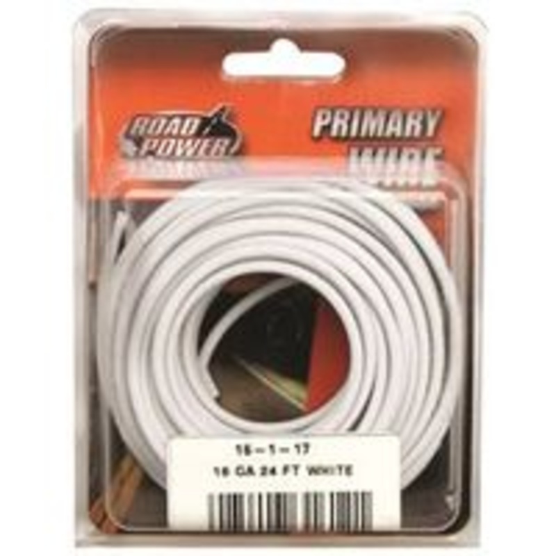 24 White 16 Gauge Primary Wire