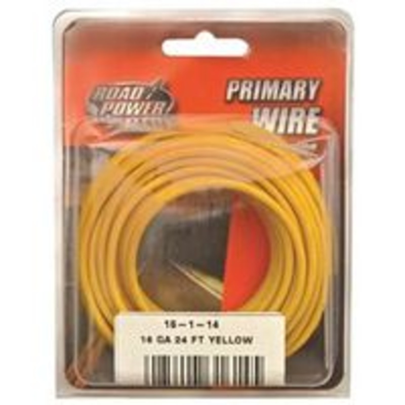 24 Yellow 16 Gauge Primary Wire