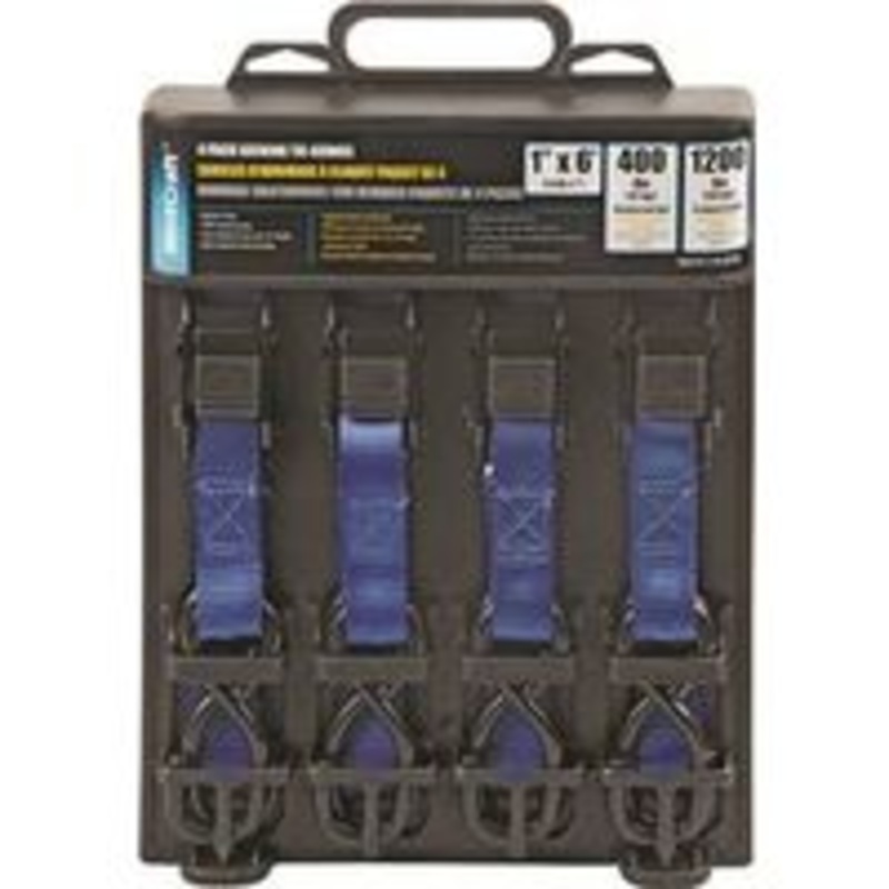 4-Pack 1 x 6′ Tie Downs (2.9 lbs)