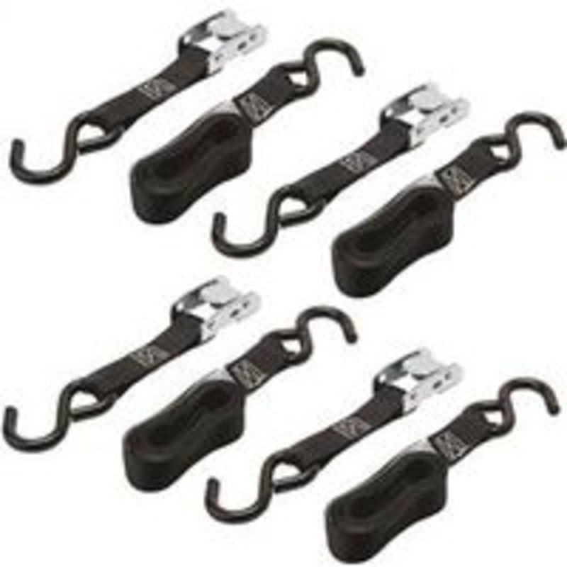 4-Pack 6′ Cam Buckle Tie Downs (3.29 lbs)