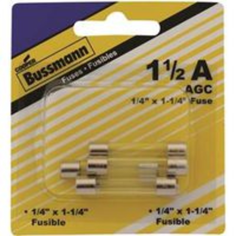5-Pack 1.5 Amp AGC Fuses