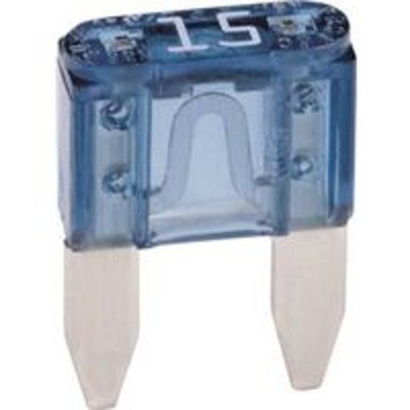 5-Pack 15 Amp Blue Automotive Fuse