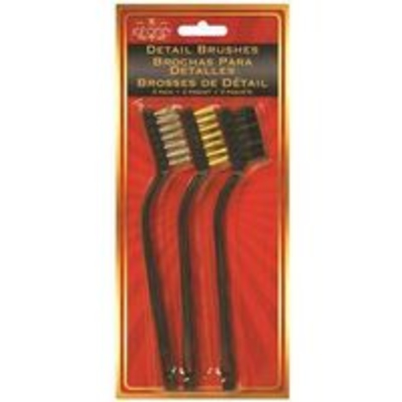 3-Pack Automotive Detailing Brushes