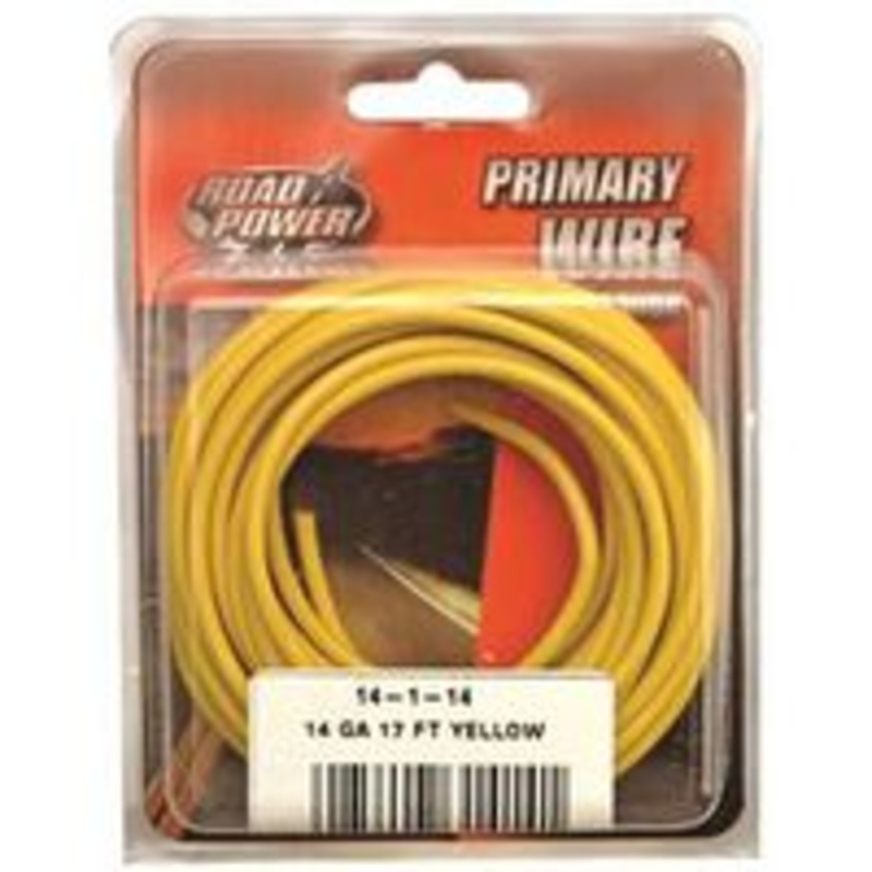 17′ Yellow 14 Gauge Primary Wire