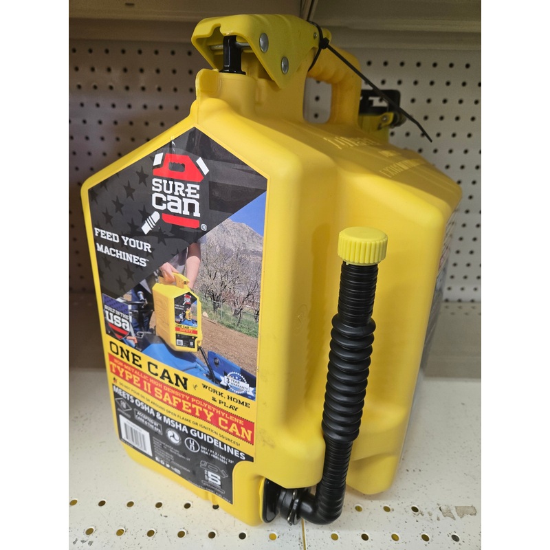 Diesel HDPE Yellow Fuel Can – 5 Gallon