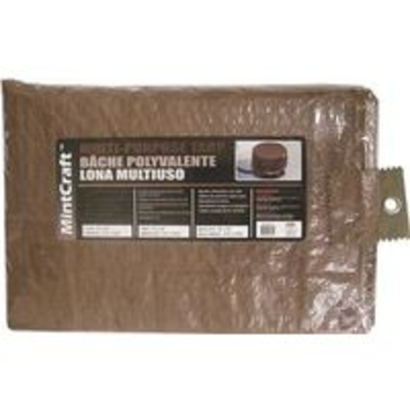 MT 10′ x 12′ Green/Brown Tarp Cover (2.62 lbs)