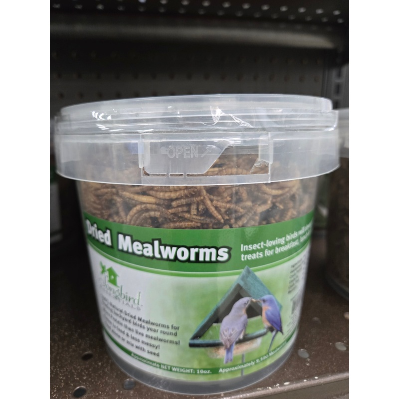 10 oz Tub of Dried Mealworms for Wild Birds