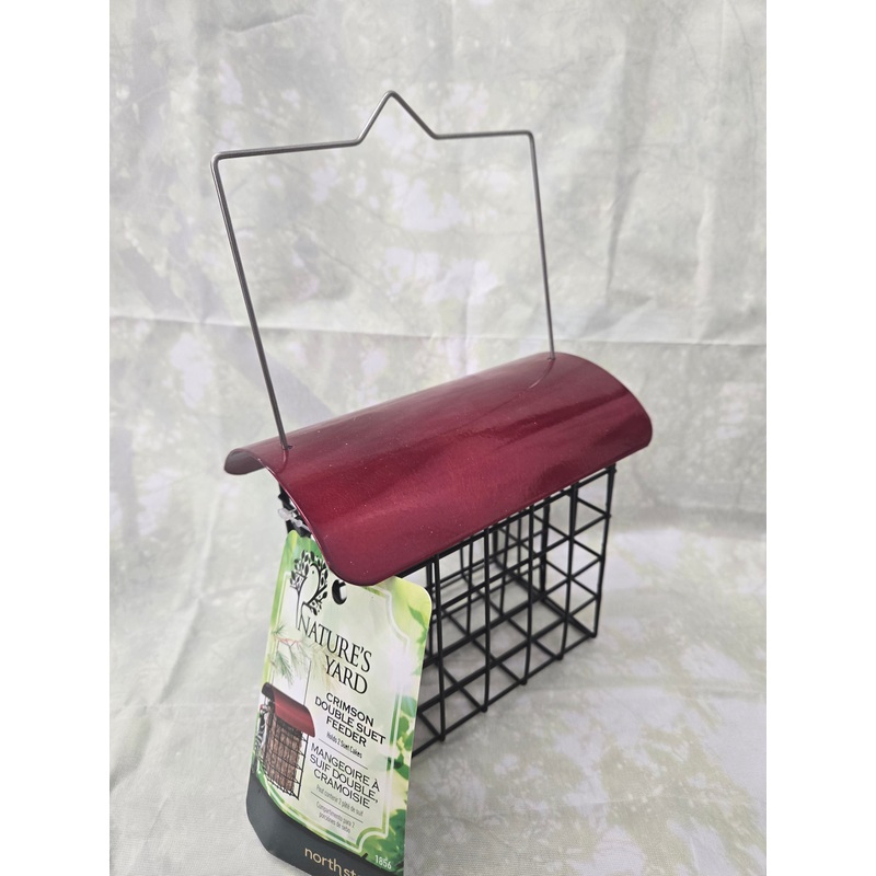 Double Suet Feeder – Crimson