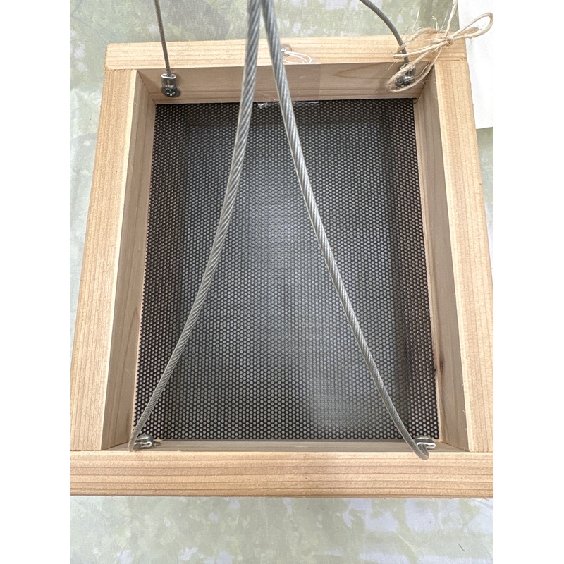 Hanging Cedar Tray Feeder for Wild Birds