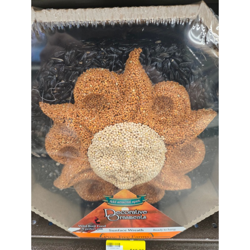 PTF Sun Face Seed Wreath for Wild Birds