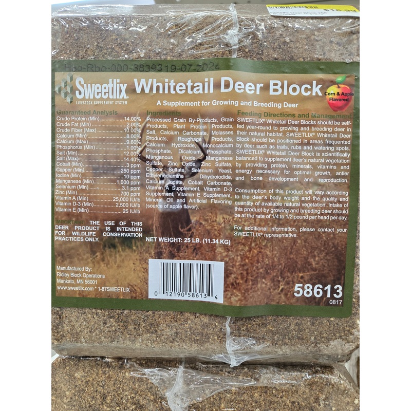 Sweetlik Deer Block 25 lb