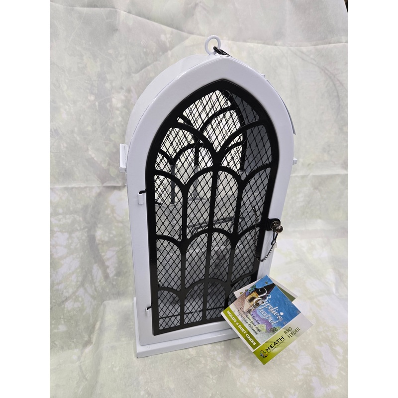 White Archway Bird Feeder