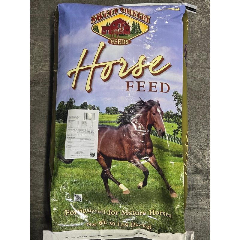 12 Horse Feed Pellets (50 lbs)