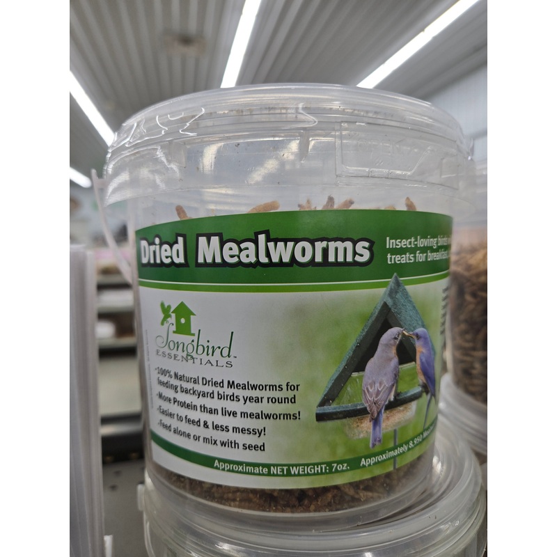 7 oz. Tub of Dried Mealworms for Wild Birds