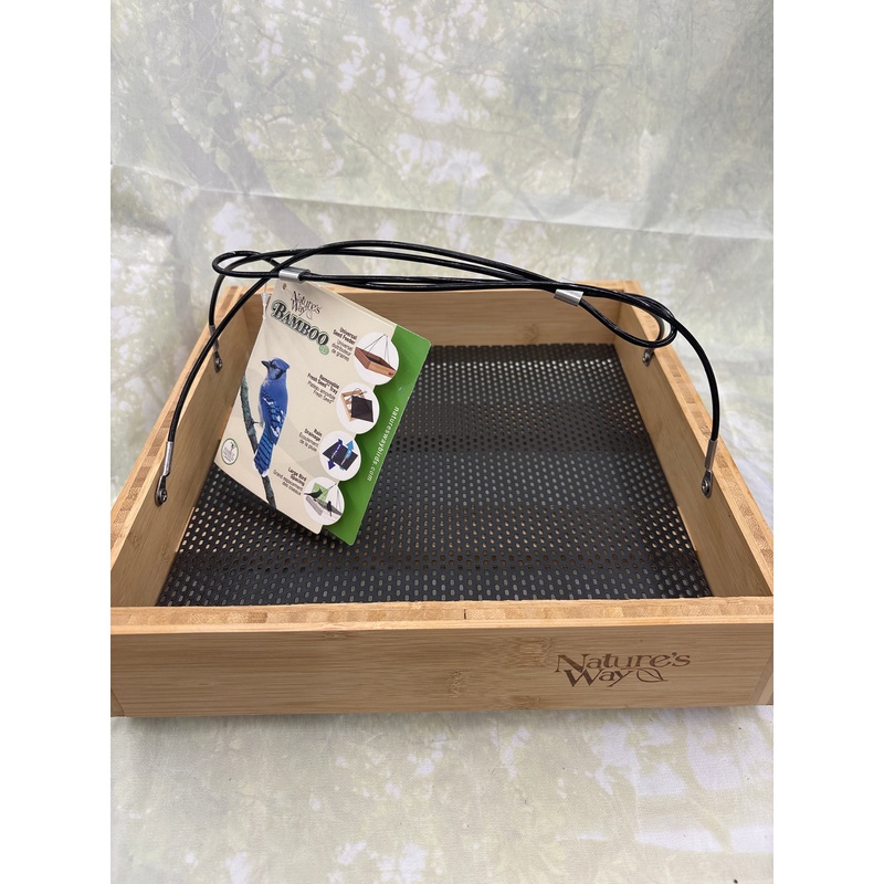 Bamboo Bird Feeder Tray