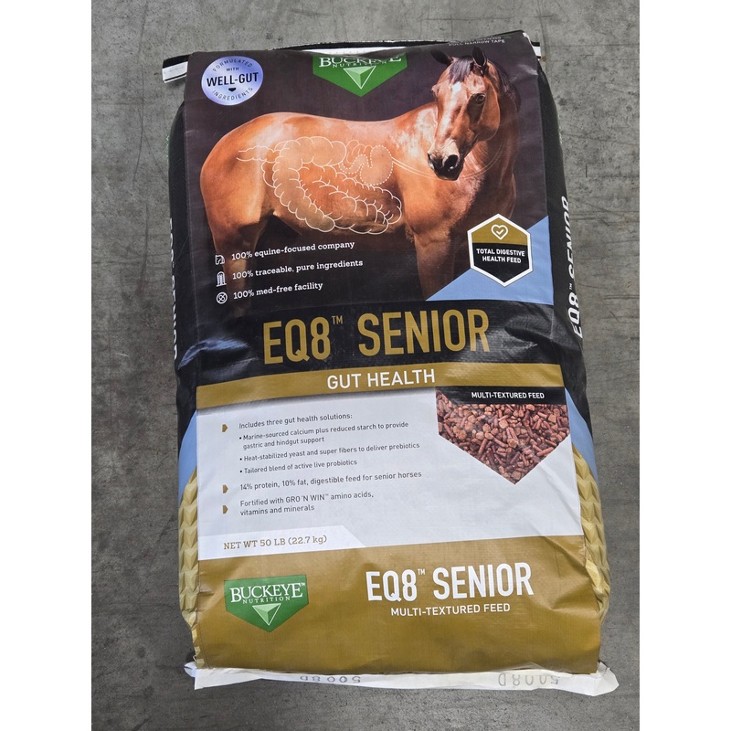 Buckeye EQ8 Senior Horse Feed (50 lbs)