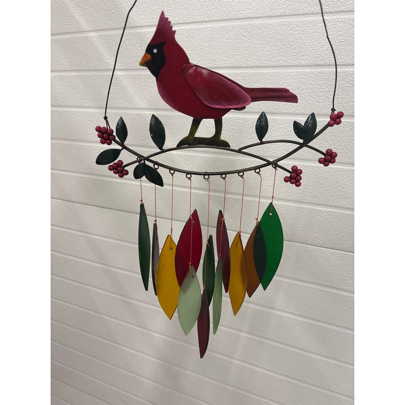 Cardinal Branch Wind Chime