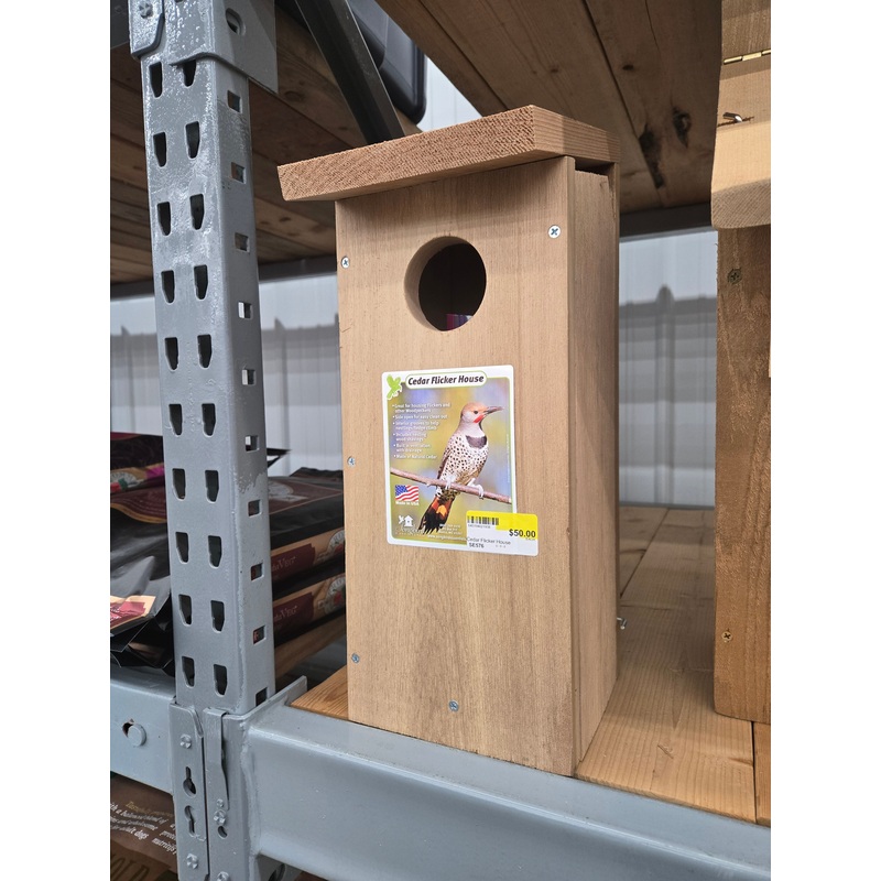 Cedar Flicker Birdhouse