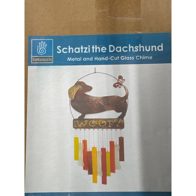 Dachsie Woof Chime Bird Feeder