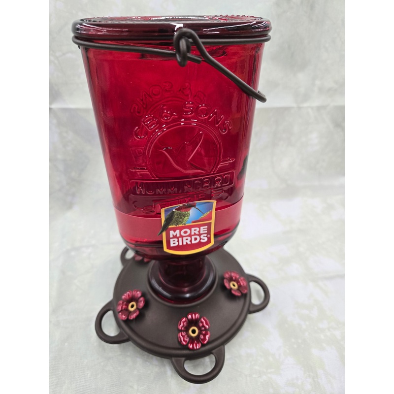 Elixir Glass Hummingbird Feeder