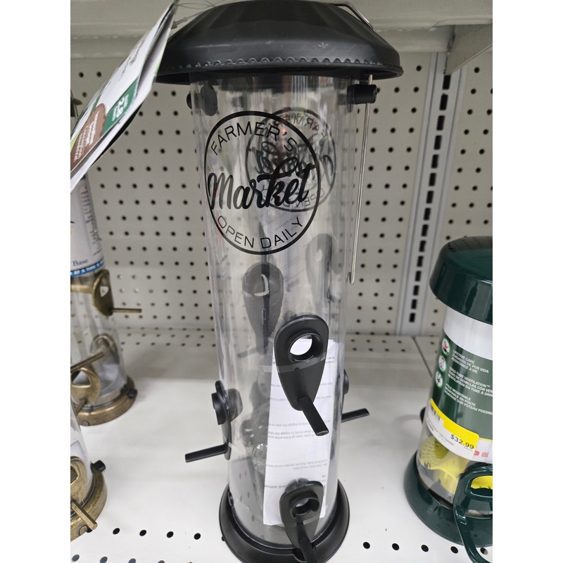 Farmhouse EZ Clean Plastic Bird Feeder