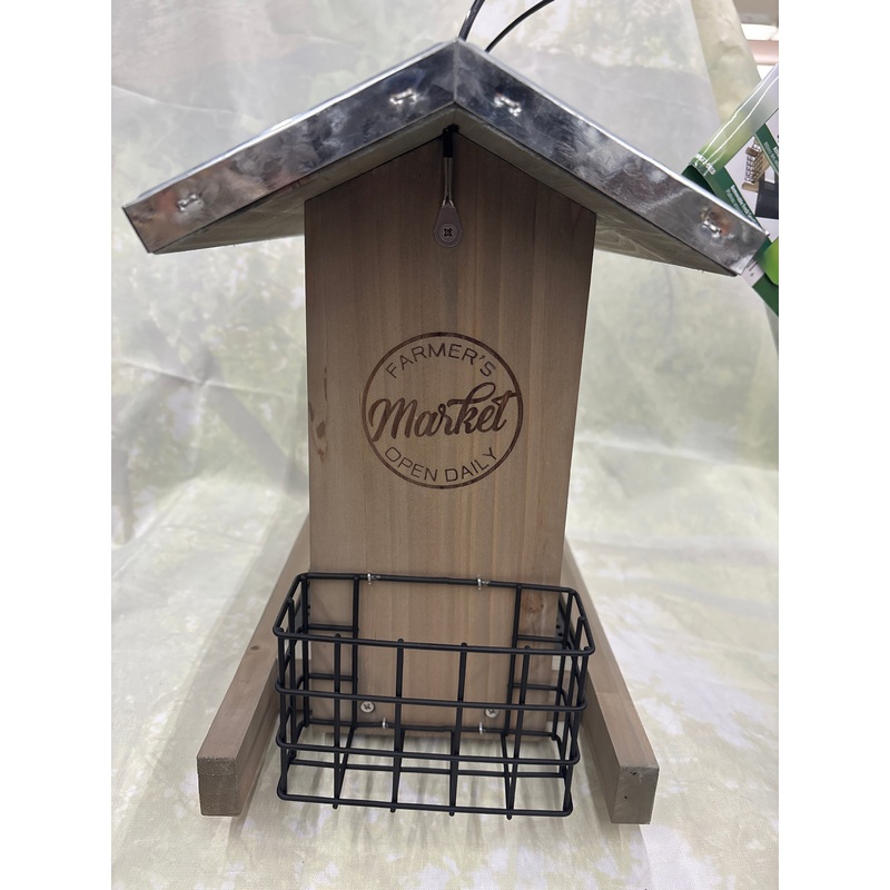 Hopper Feeder with Suet, 3 Quart