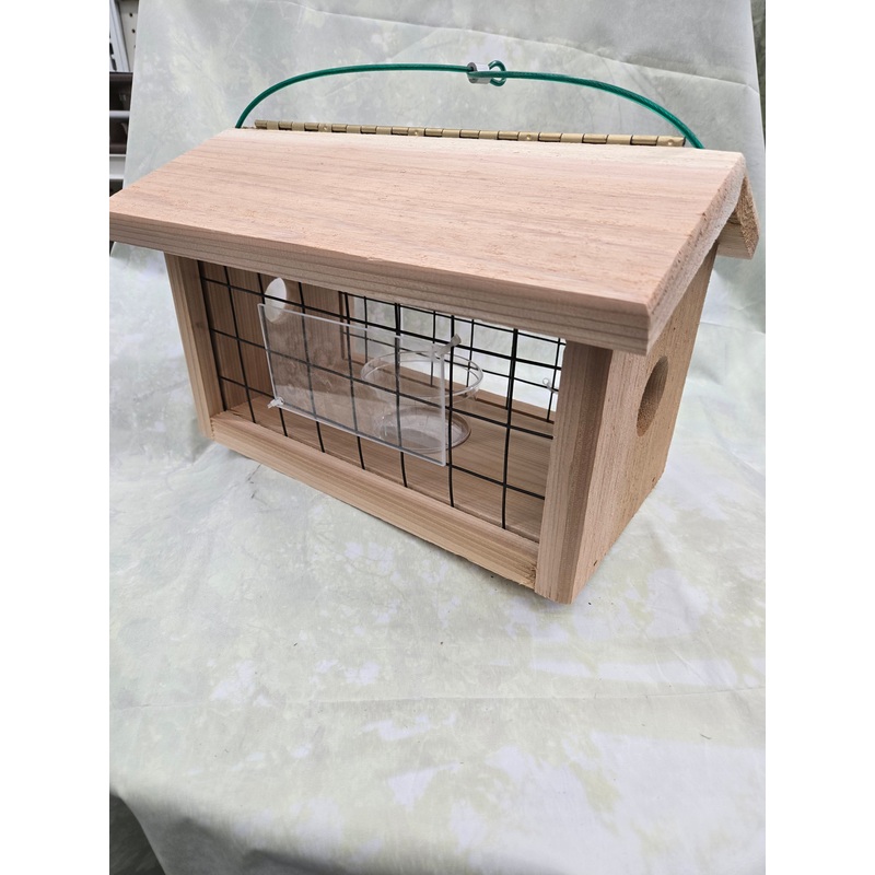 Protected Bluebird Feeder