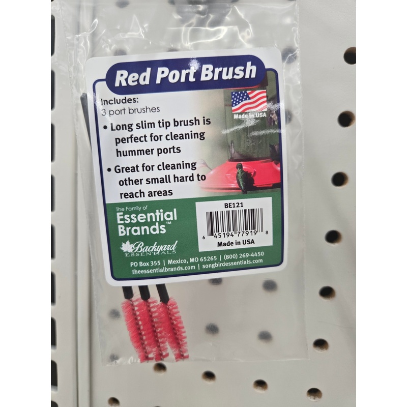 Red Port Brush – 3 Pack