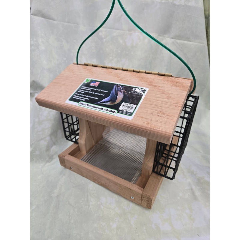 Small Plantation with 2 Baskets for Wild Birds