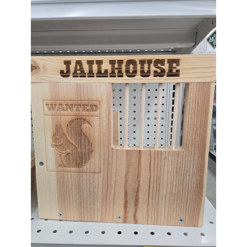 Squirrel Jail Bird Feeder