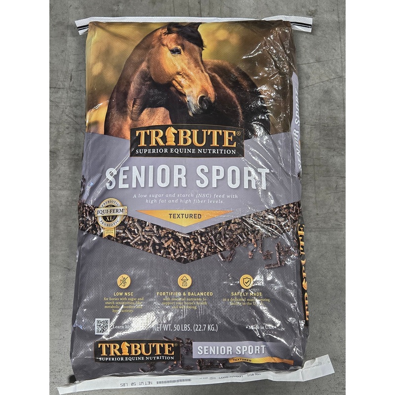 Tribute Senior Sport Text Horse Feed (50 lbs)