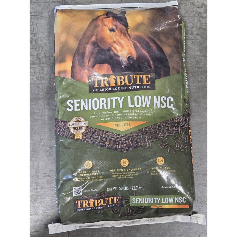 Tribute Seniority Low NSC Horse Feed (50 lbs)