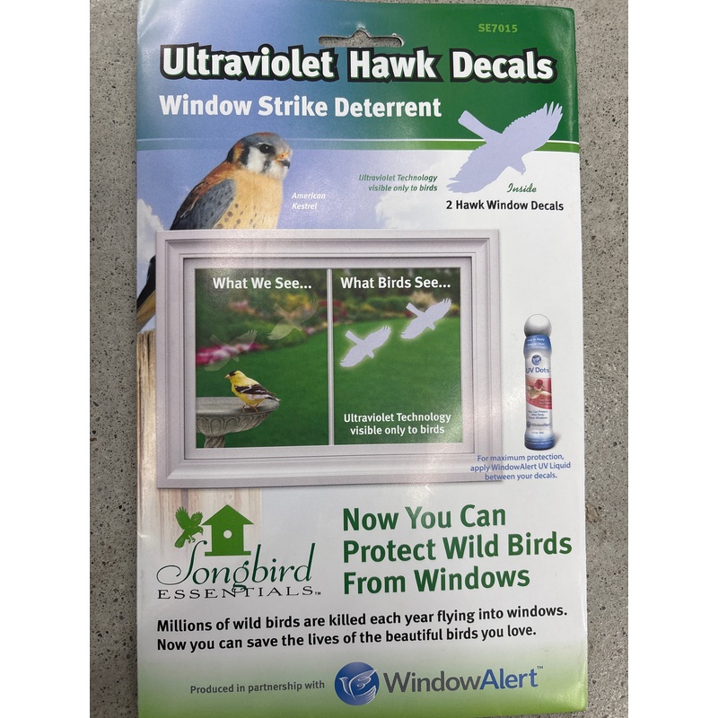 Window Hawk Transparent Feeder for Wild Birds