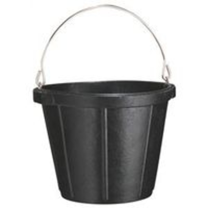 10 Quart Rubber Bucket (3.2 lbs)