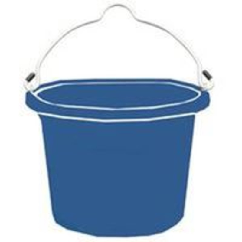 8-Quart Flat Back Bucket – Blue